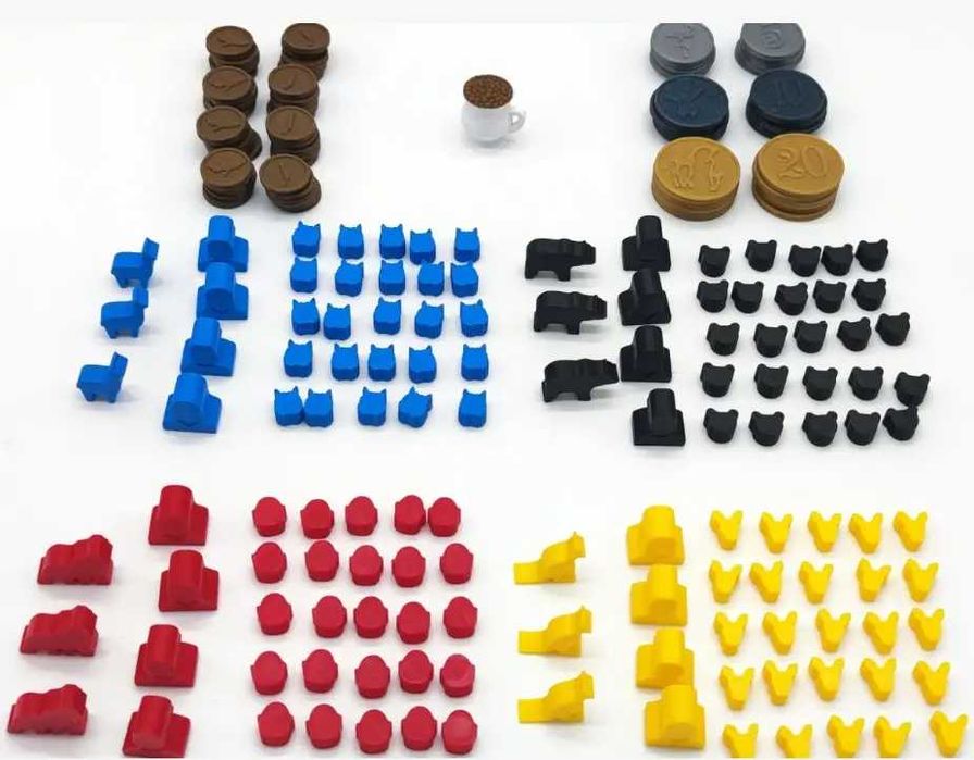 Органайзери для настільних ігор, жетони, міпли, тайли та інше 3D друк