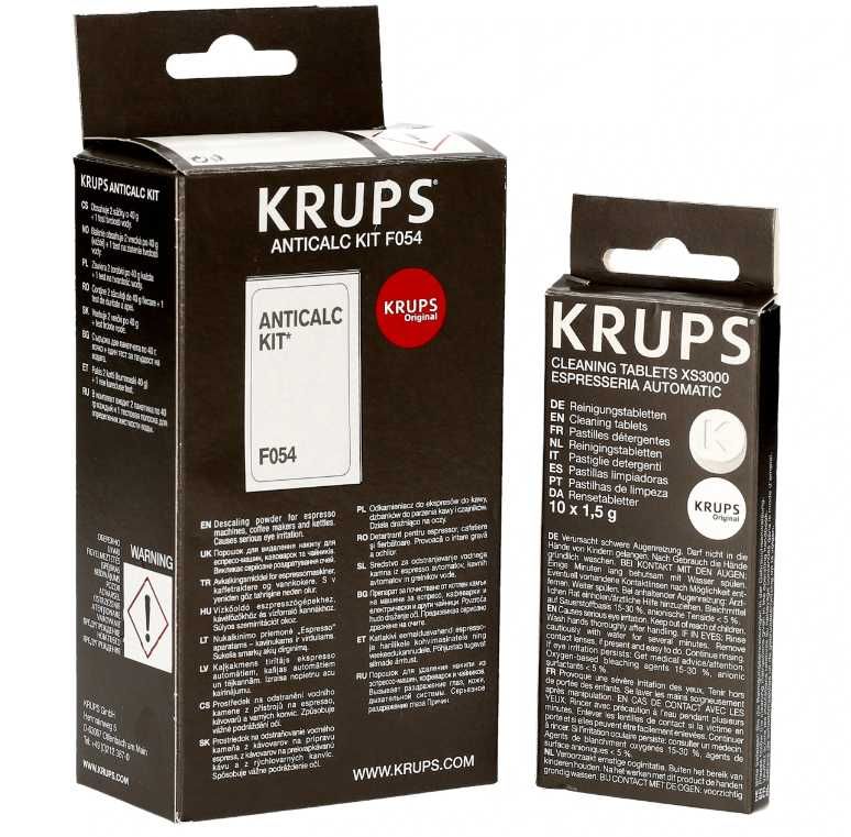 Средство порошок от накипи Krups, таблетки от кофейных масел Krups