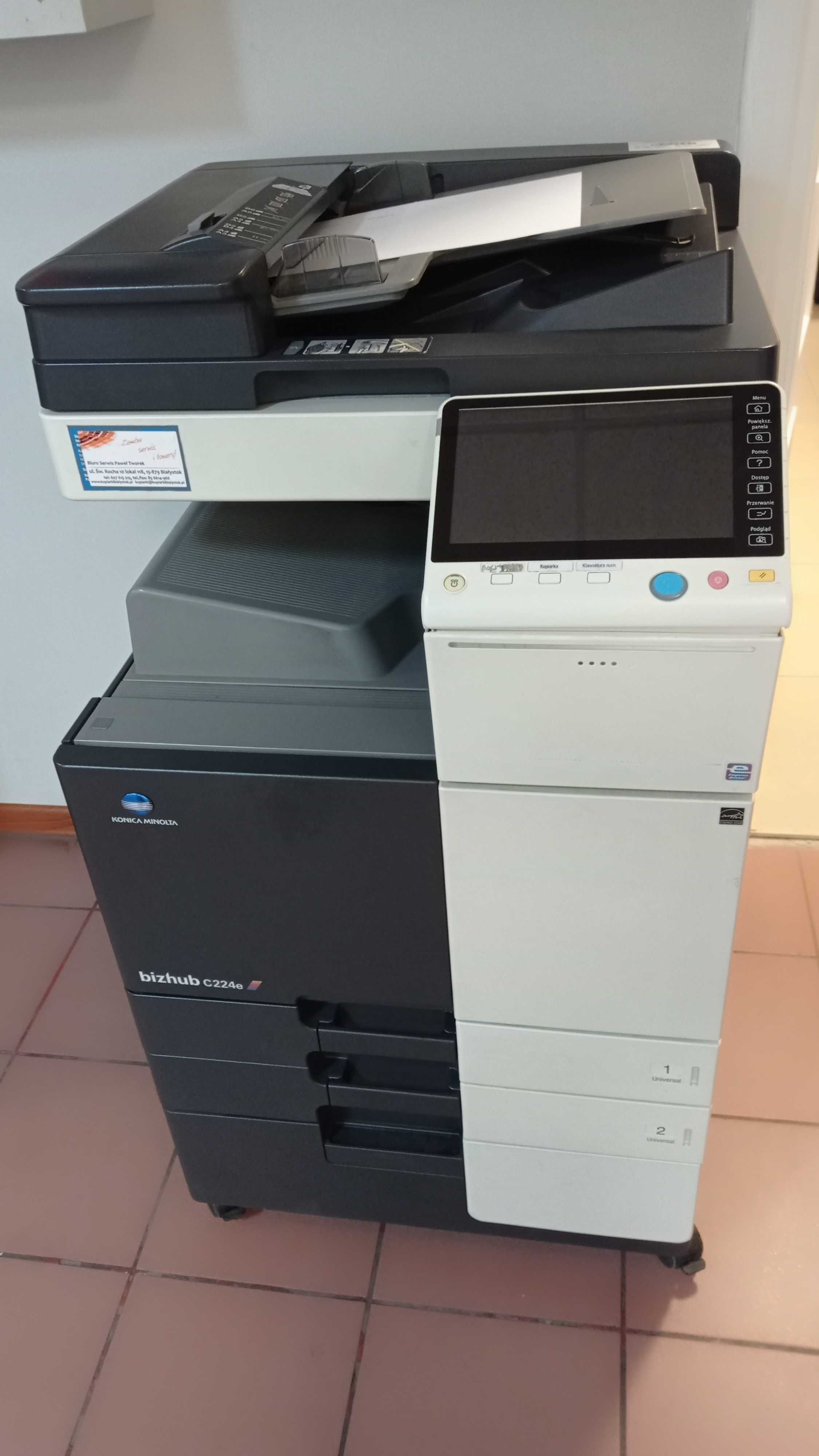 Urządzenie wielofunkcyjne KONICA MINOLTA BIZHUB C224e C284e  A3 kolor