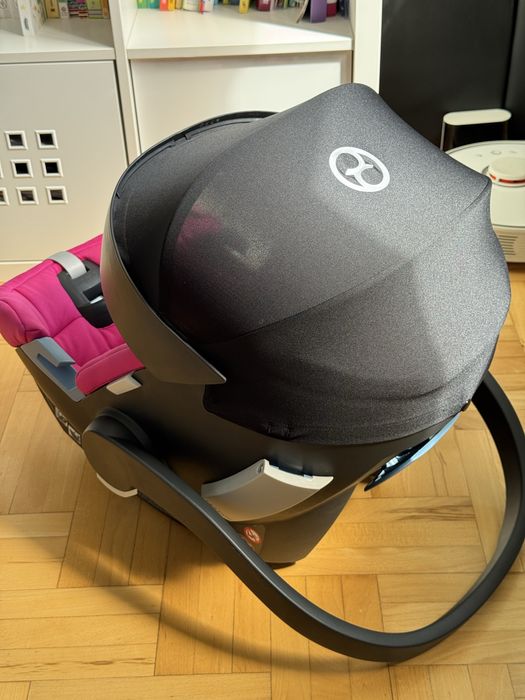 2x Fotelik Cybex Aton 5, 0-13kg, Różowy + lusterko na zagłówek gratis