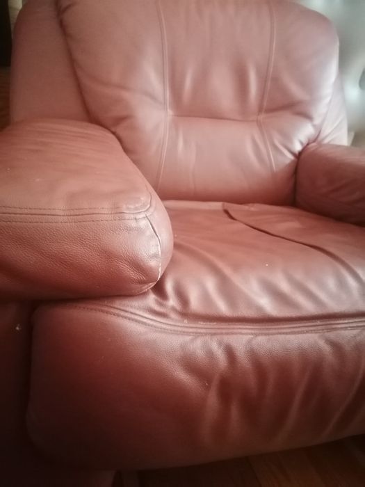 Kanapa i fotel skórzane