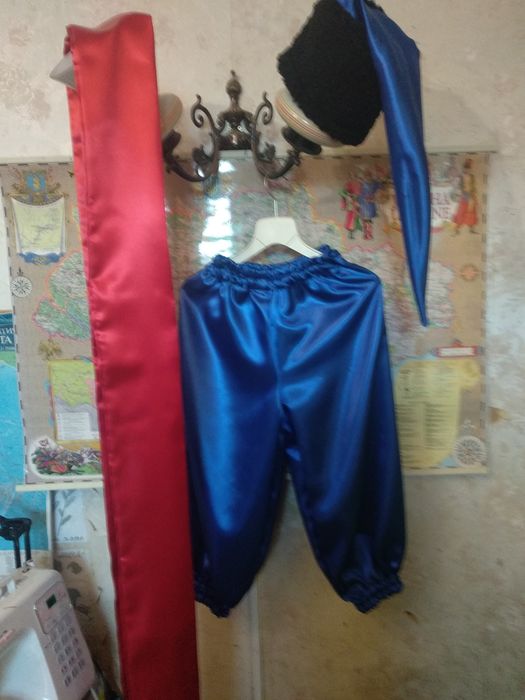 шаровари  українські на зріст 116-140 атлас