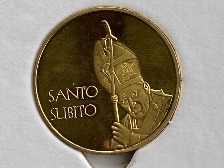 medal pamiątkowy "Santo Subito" ze Skarbnicy Narodowej