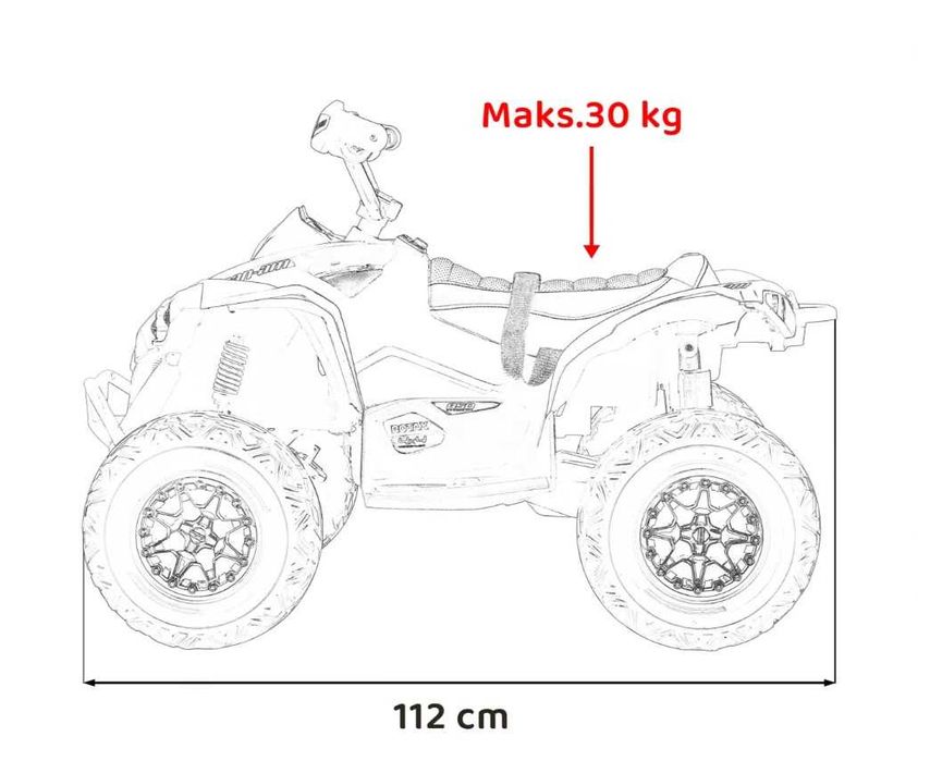 Quad CAN-AM 2x200W Na Akumulator 24V DK-CA002 WERSJA STRONG