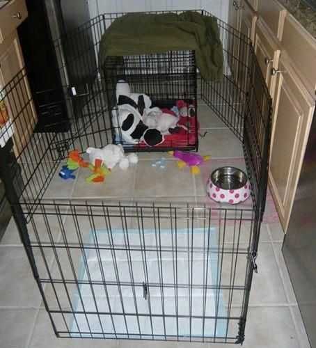 Клітка манеж с дверцятами 8-секцій для цуценят собак кішок кролика