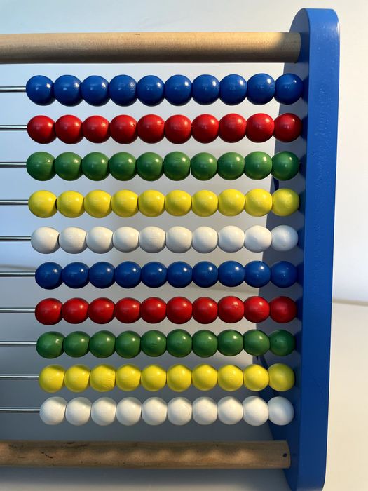 Brinquedo - Ábaco Educativo em Madeira – Como Novo!