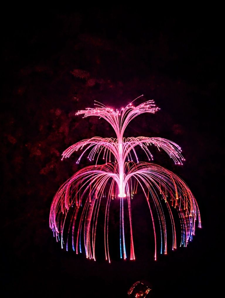 NOWE Lampki Solarne Ogrodowe LED trójwarstwowa meduza, fontanna