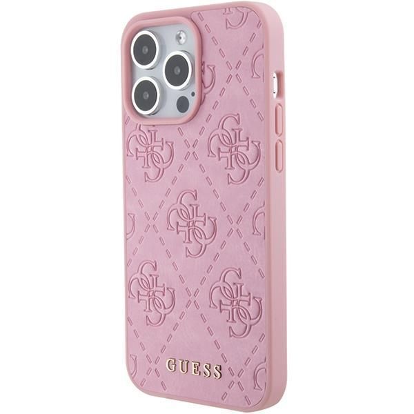 Guess Etui iPhone 15 Pro Max 6.7" Różowe/Pink 4G TPU glamourograms