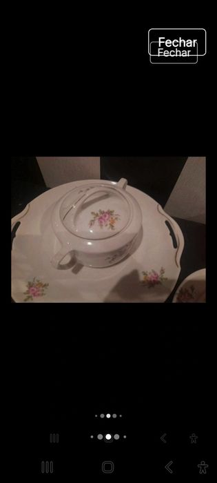 Serviço de chá porcelana antiga