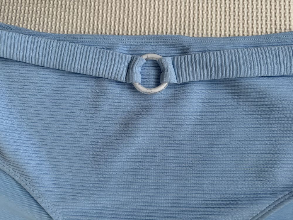 Bikini majtki z wysokim stanem niebieskie 5XL