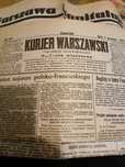 Stara gazeta kurier warszawski 39 rok