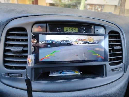 Auto radio MP5 GPS Android CarPlay iPhone + câmera de marcha trás