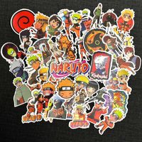 Conjunto 50 Stickers / Autocolantes Naruto