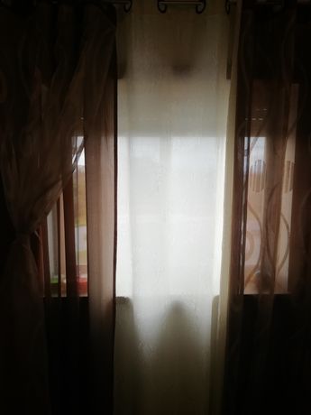 Cortinado duplo + par de cortinados