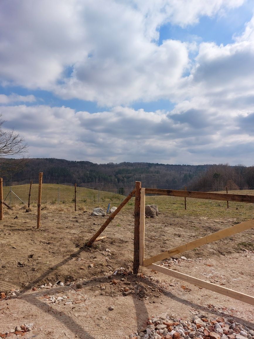 Ogrodzenie Lesne Tymczasowe Budowlane ranczo materiał