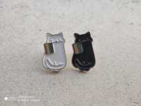Pins LGBT Gato Preto/Branco