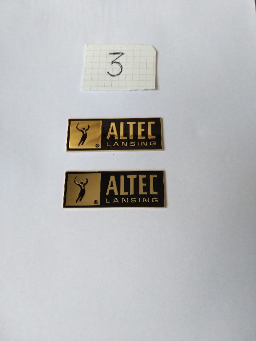 Продам шильдики ALTEC  3 вида