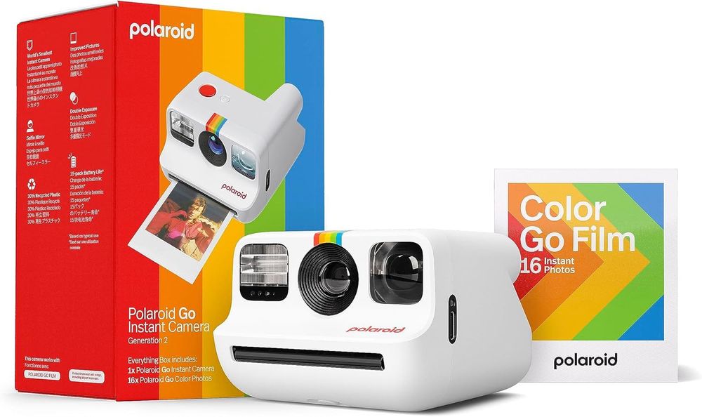 Фотокамера Polaroid Go Generation 2 White 6282 + фотопапір 16 шт