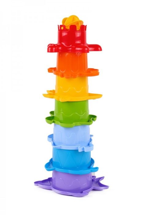 Пирамидка пасочки для песка и купання лейка для води ванної піска