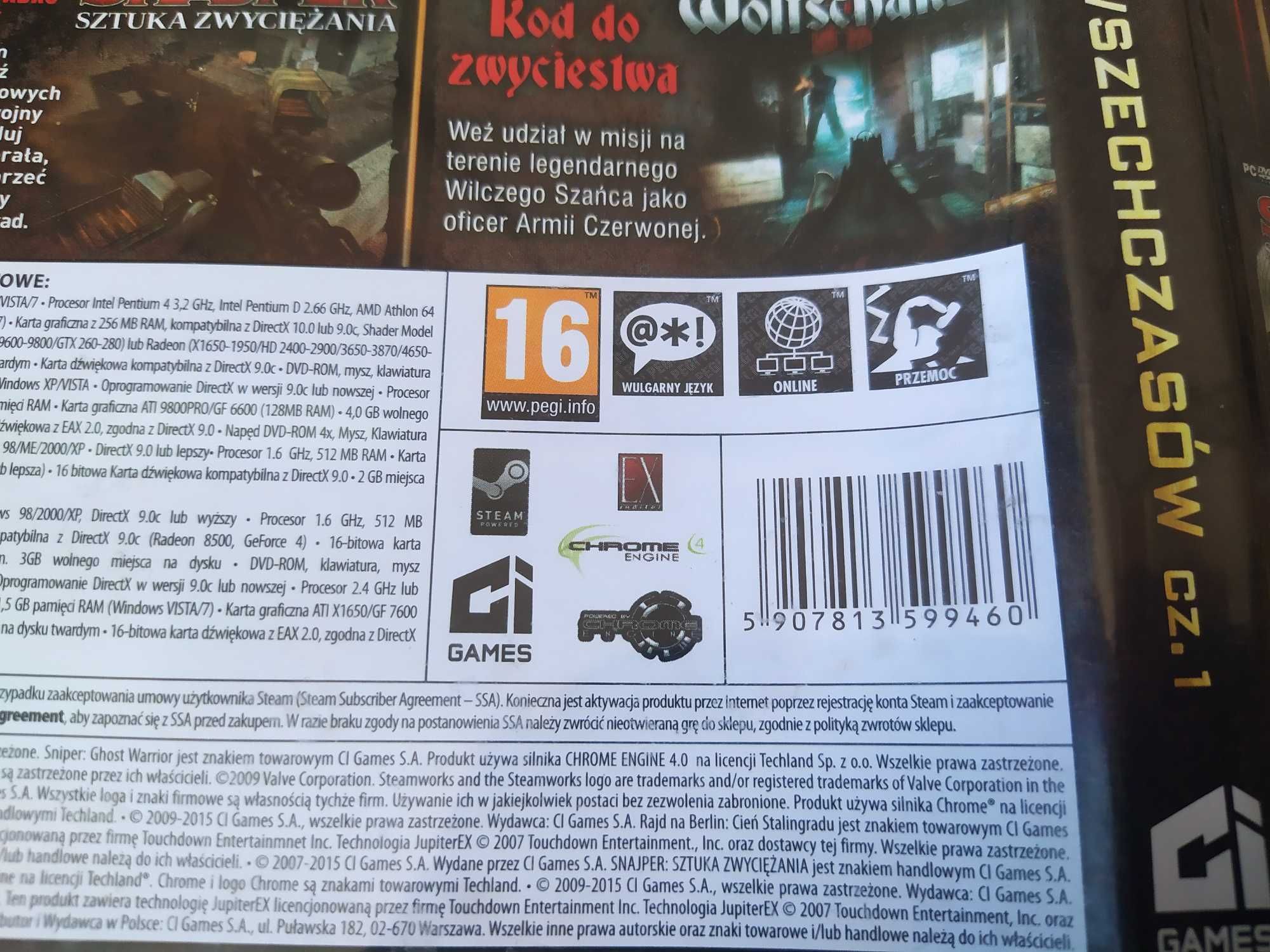 Snajperskie Gry Wszechczasów cz. 1 PC DVD