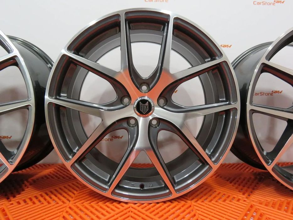 Jantes FOX Alpha 19 x  8j et 35 5x120 Gunmetal + Maquinado