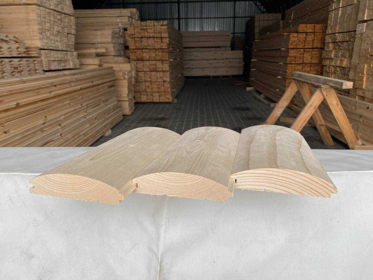 БЛОК ХАУС, Фальш брус, Вагонка,  Дошка на підлогу (підлогова дошка)
