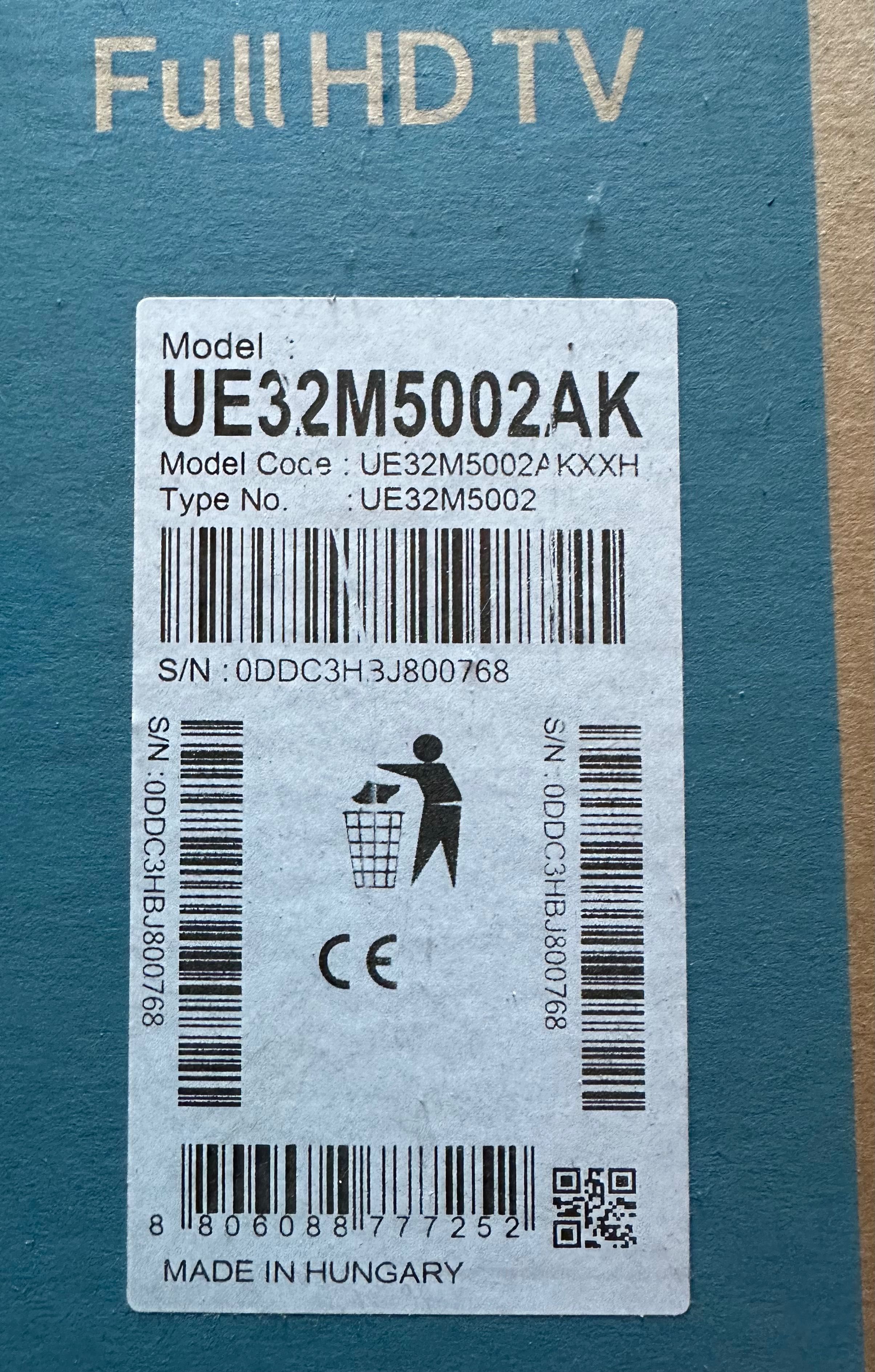 Telewizor Samsung 32 cale  ue32m5002ak