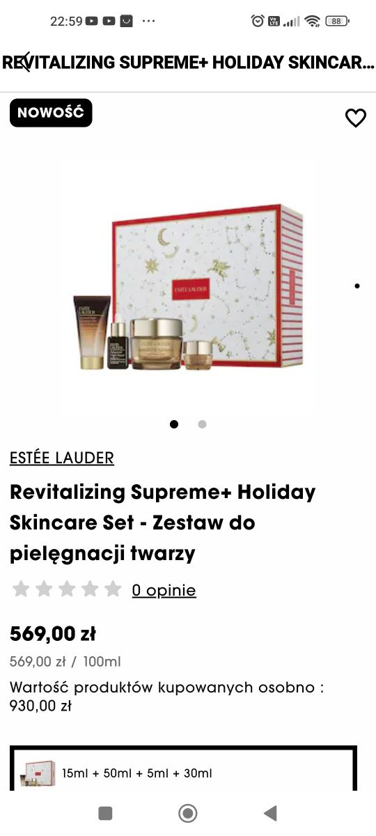 ESTEE Lauder Firm Lift-Skincare Wonders Zestaw pielęgnacyjny na swieta