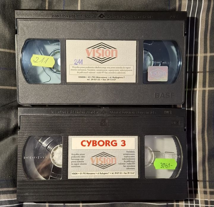 Cyborg 2 i Cyborg 3. Kasety VHS