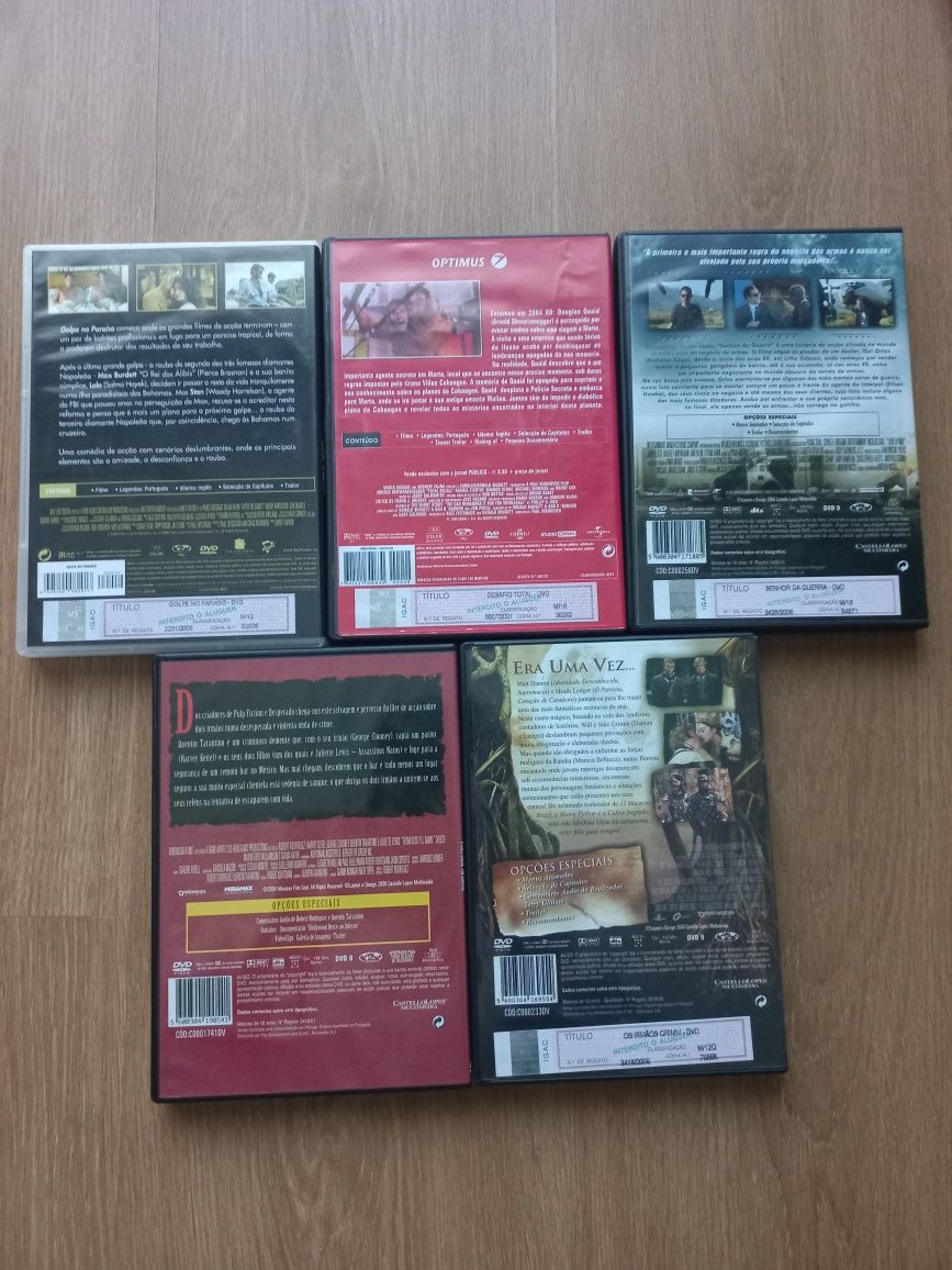 Conj filmes dvd originais