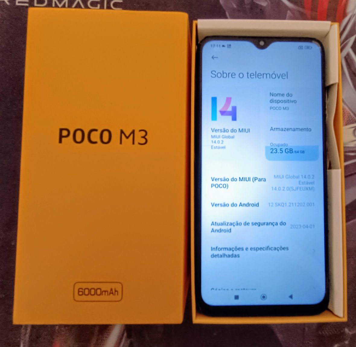 Telemóvel Poco M3 4/64g