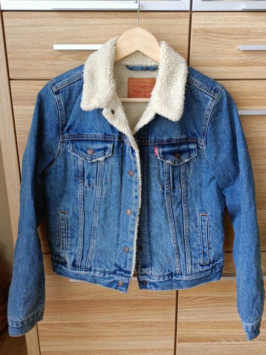 Ocieplana kurtka jeansowa dżinsowa