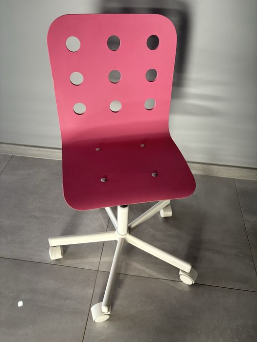 Krzesło obrotowe,dziewczęce,różowe IKEA