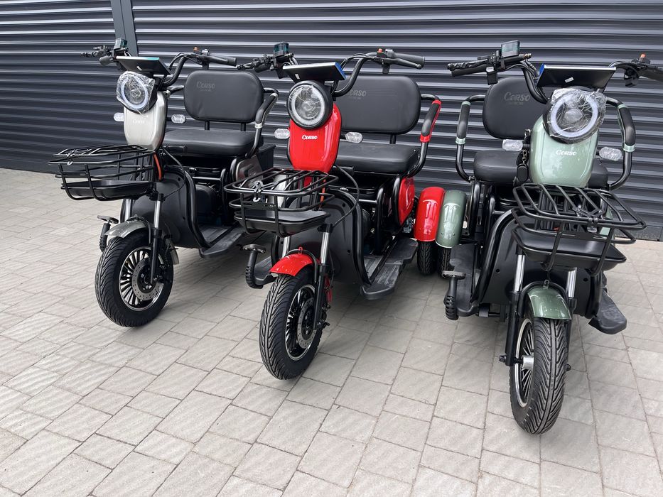 ‼️ДоставкаБезкоштовна‼️2025рТрицикл Corso Logan1200Вт72V/20A