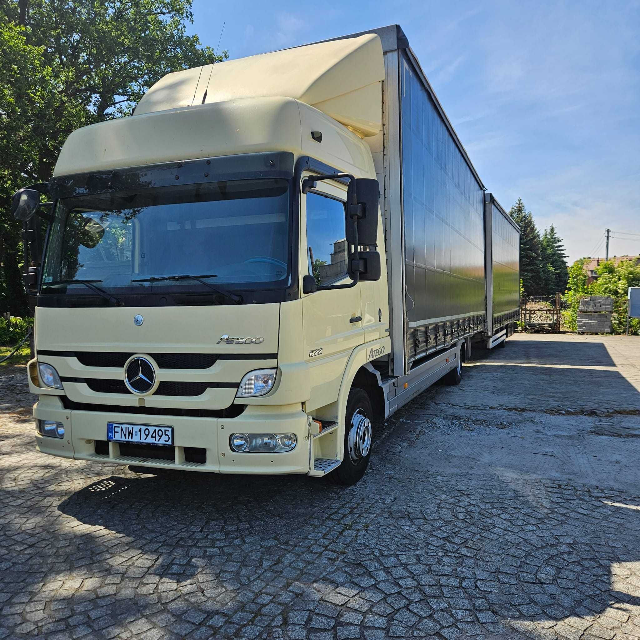 Mercedes Atego 822 Jumbo Mega Tandem Dwa Spania 7.,7m + 7,7m 3m 15,4m