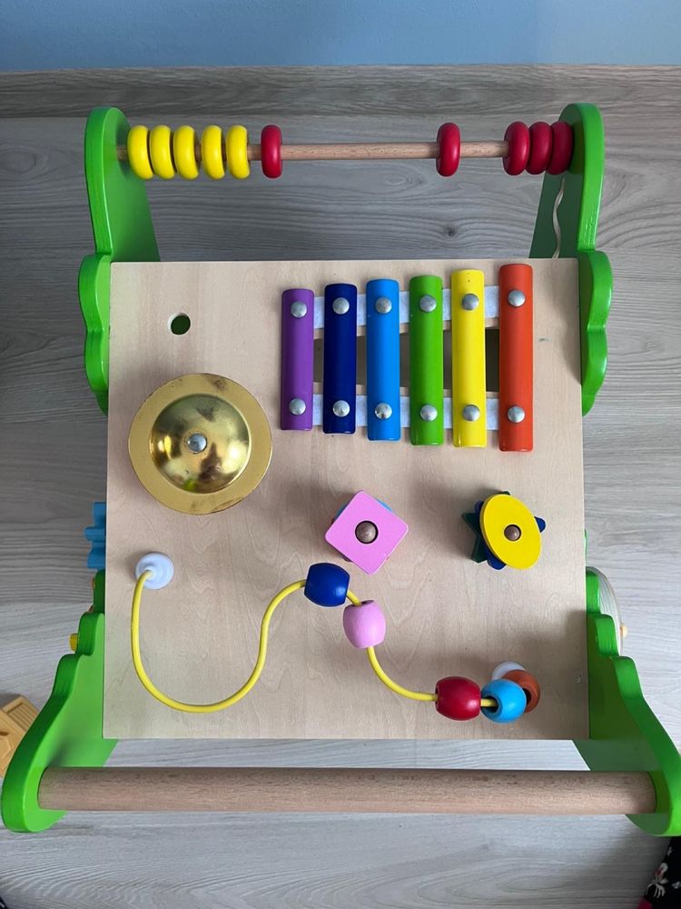 VIGA Drewniany Pchacz Edukacyjny Krokodylek 12w1