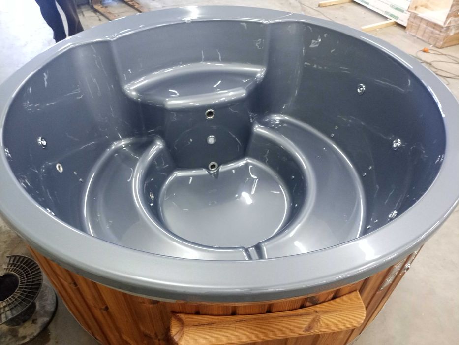 Balia Ogrodowa z Wkładem Akrylowym Gorąca Beczka Kąpielowa Akryl Wanna