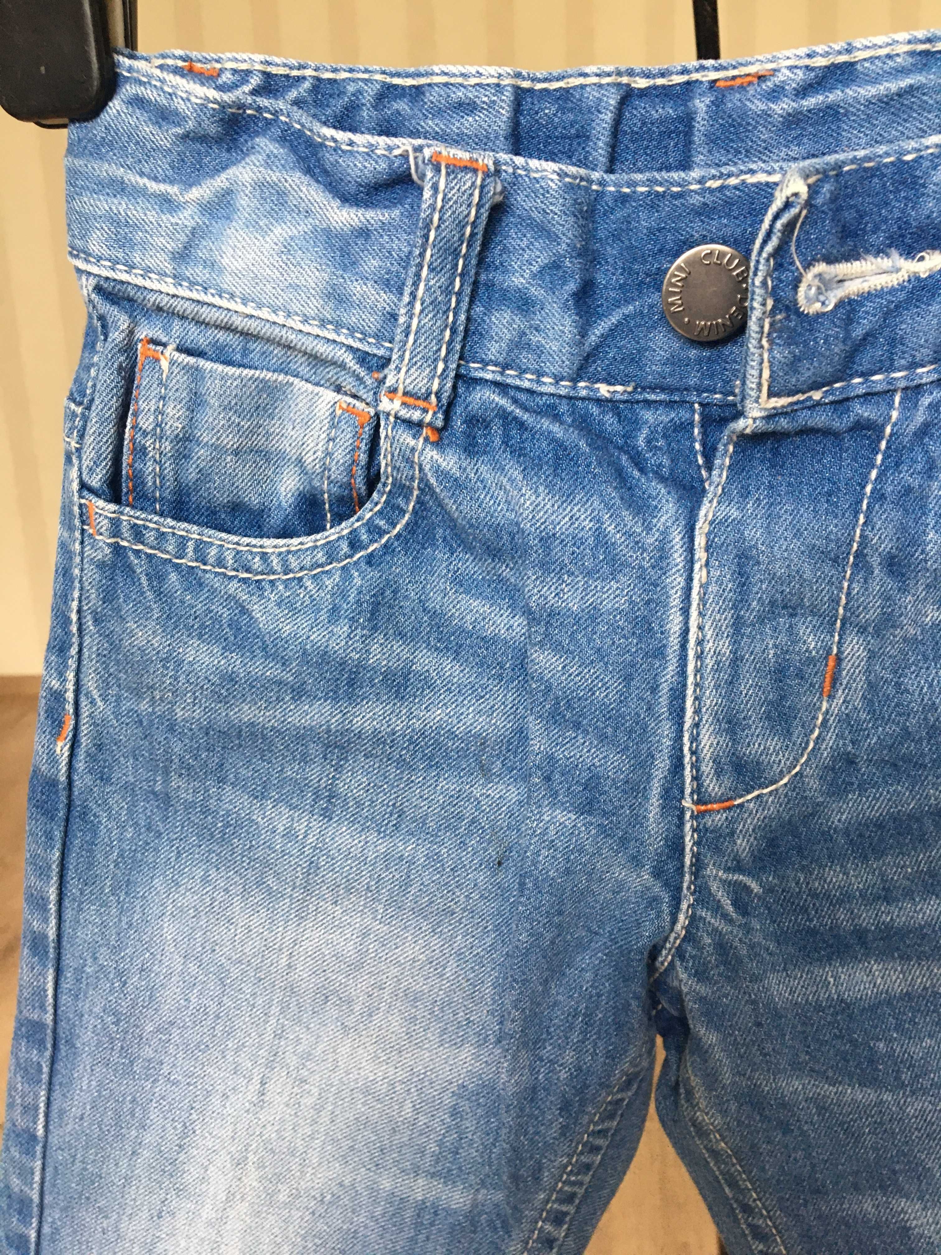 Новые джинсовые штанишки MINIclub  для мальчика 2,5 -3 года, 92-98 см.