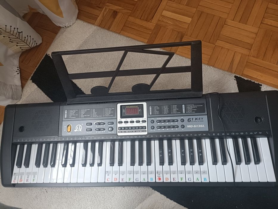 Pianino 61 key świecące