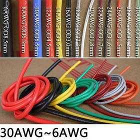 Провід силіконовий супергнучкий термостійкий 28 AWG - 2 AWG