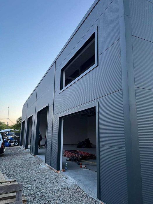 Виготовлення та монтаж металоконструкцій • Ангари • Склади • Вагончики