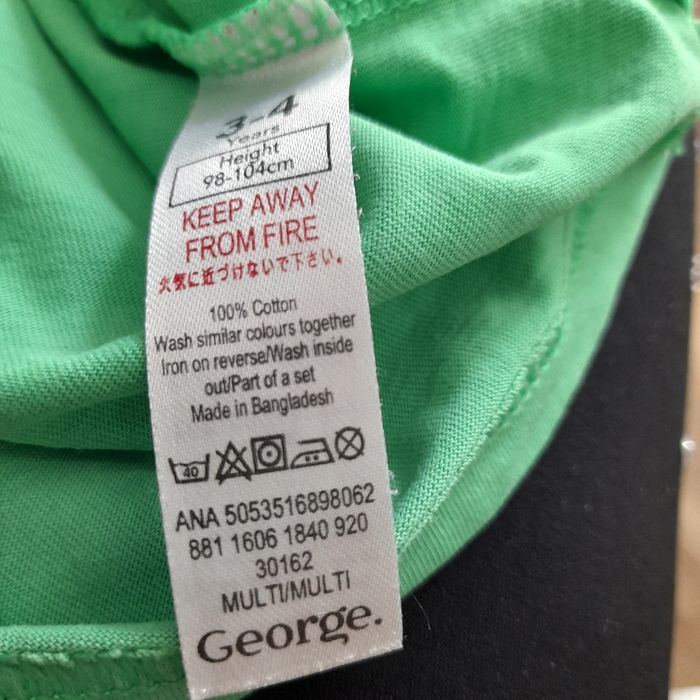 Koszulka z długim rękawem firmy George, rozmiar  98/104