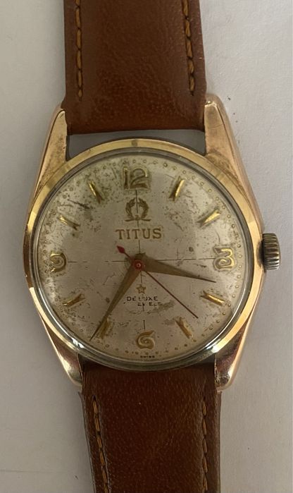 Relógio TITUS Watch Co, mecânico antigo