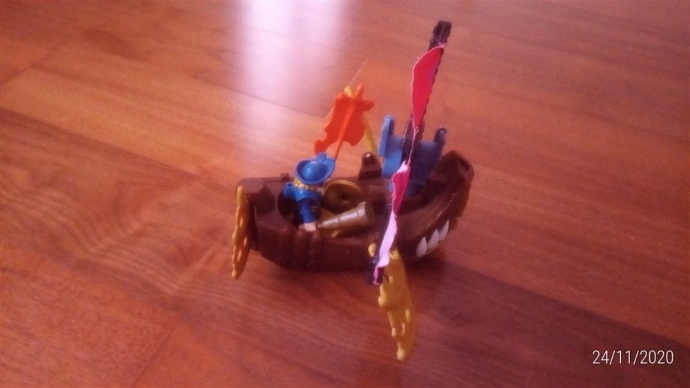 Brinquedo Vintage - Barco Pirata - fisher price - mattel - portes incl