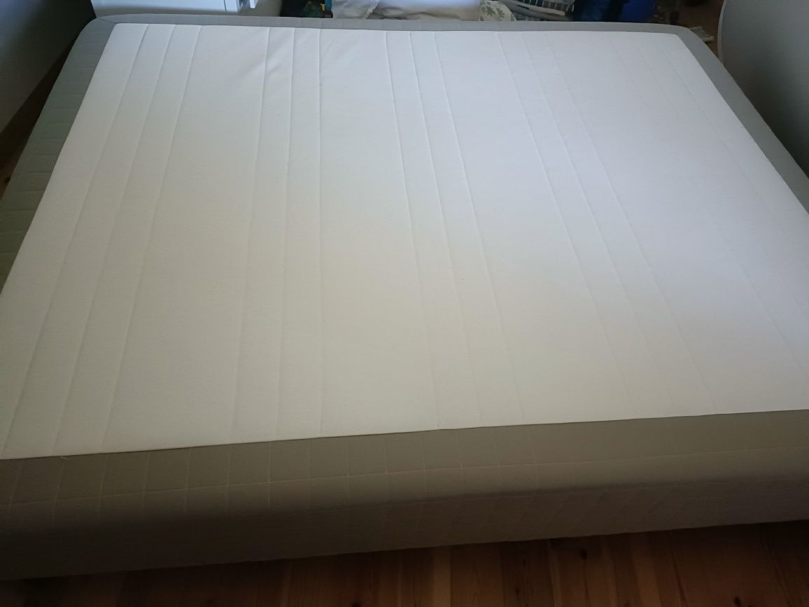 SKARER IKEA Rama/stelaż łóżka szary Ikea 160x200 + nóżki