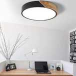 minifair Okrągła,  trójchromatyczna lampa sufitowa LED  czarna, 60 cm