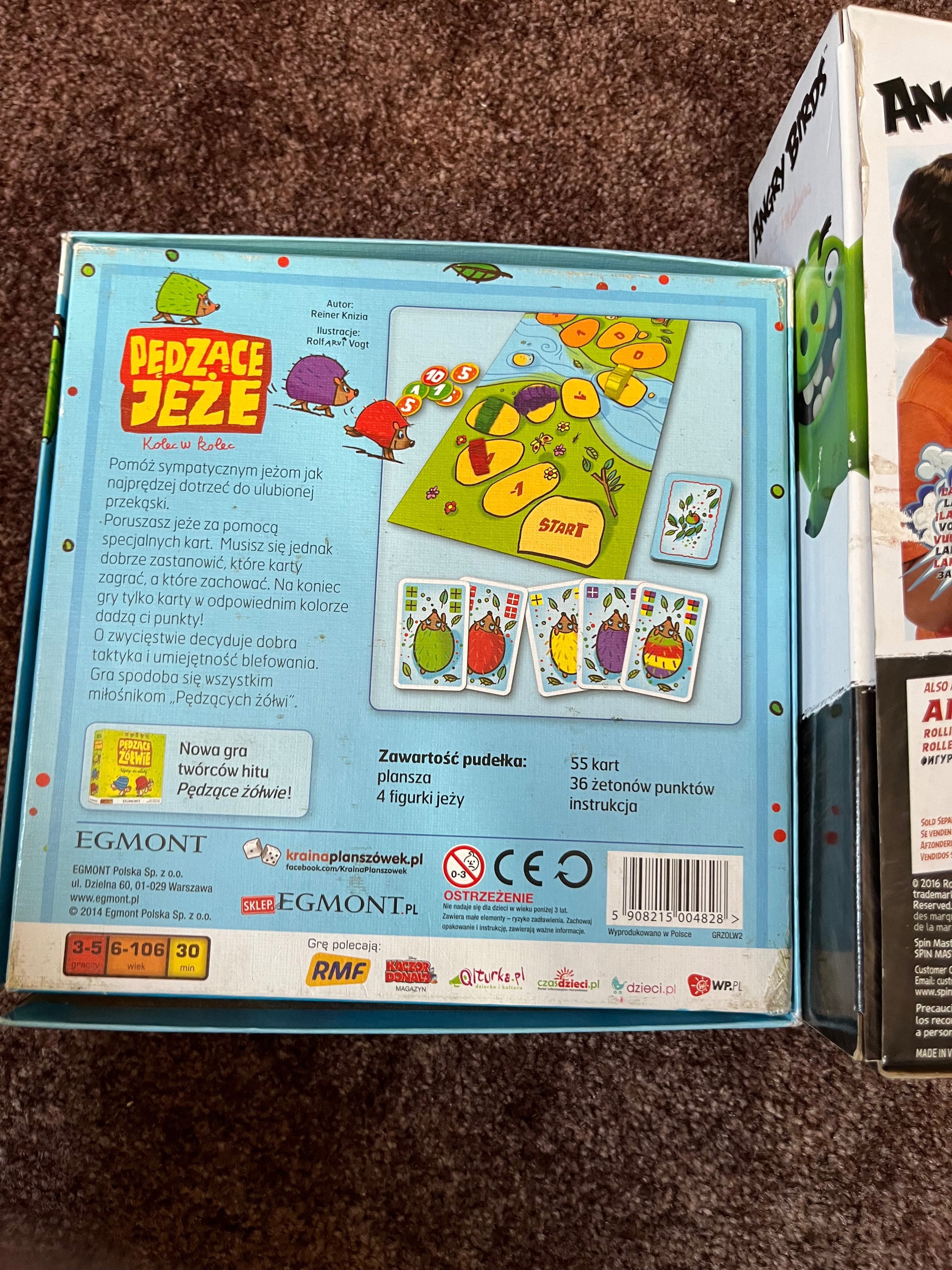 Gry planszowe angry birds+pędzące jeże