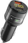 adapter z 2 portami usb car kit qc3.0 bluetooth