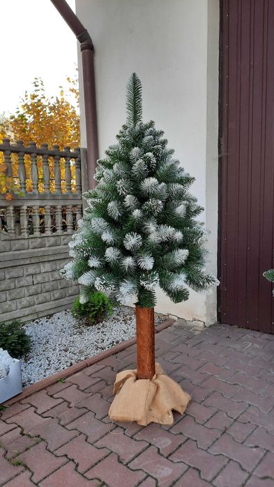 Choinka sztuczna 180cm  - Sosna Diamentowa na pniu