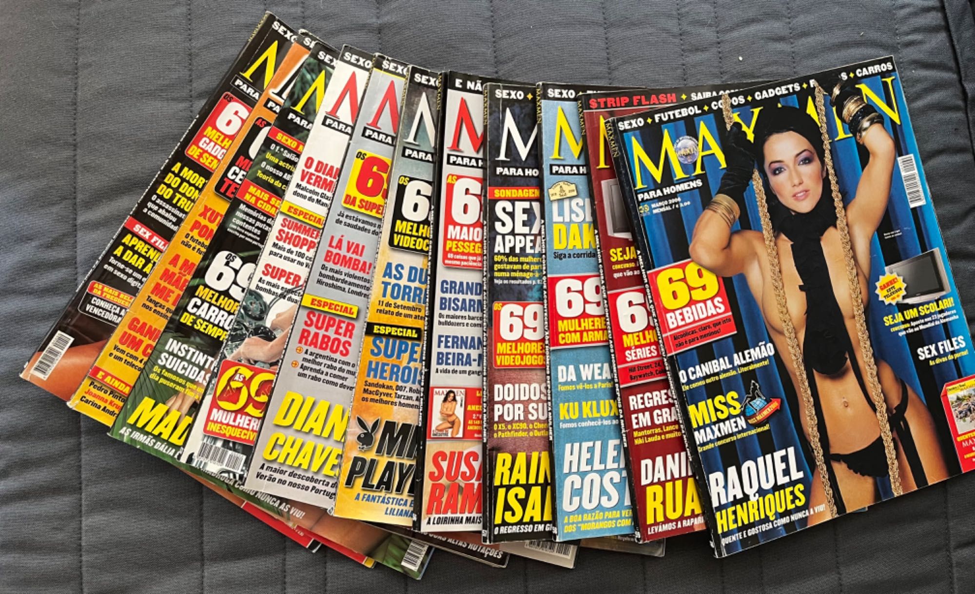 Lote de revistas MAXMEN em muito bom estado.